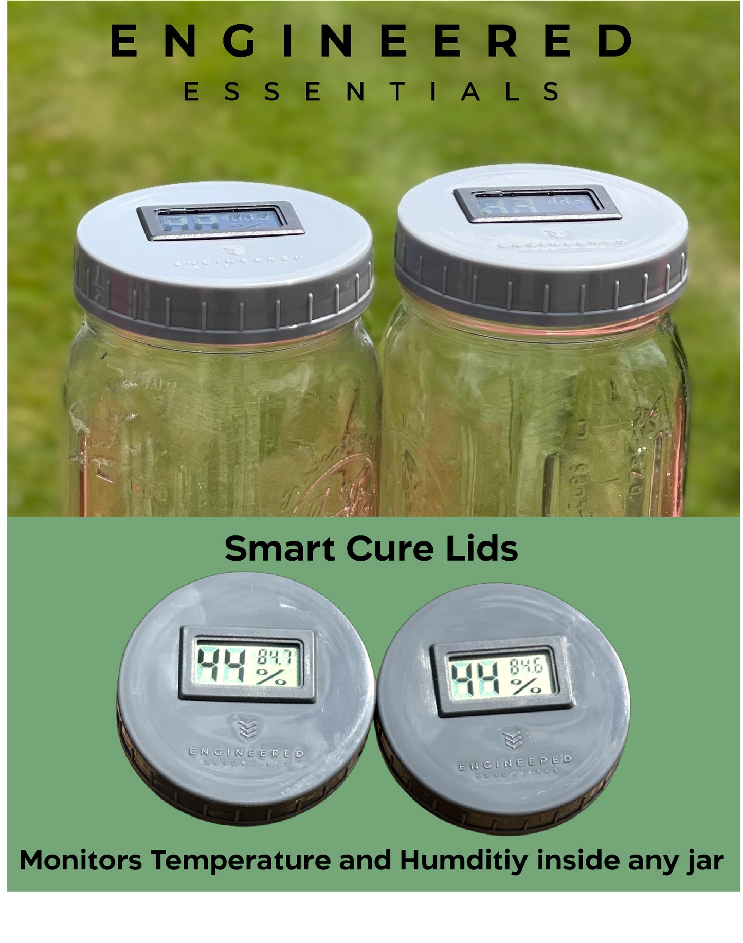 Engineered Essentials Smart Lid with Hygrometer - SproutHouse Supply